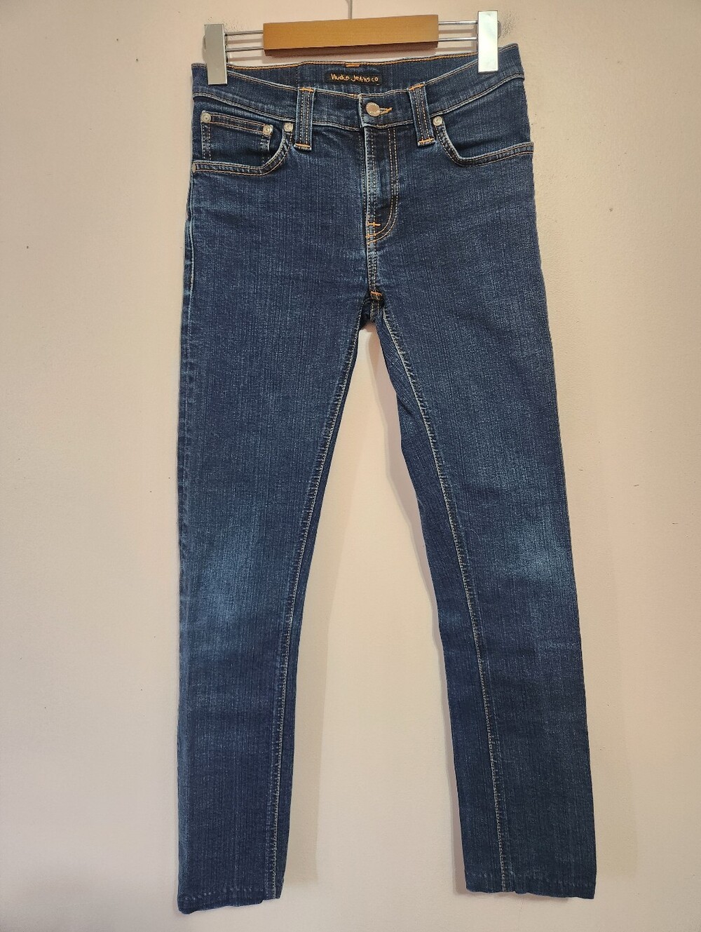 Nudie Jeans Co. High Kai Dark Wash Skinny Denim Minimalist Aesthetic Size 26